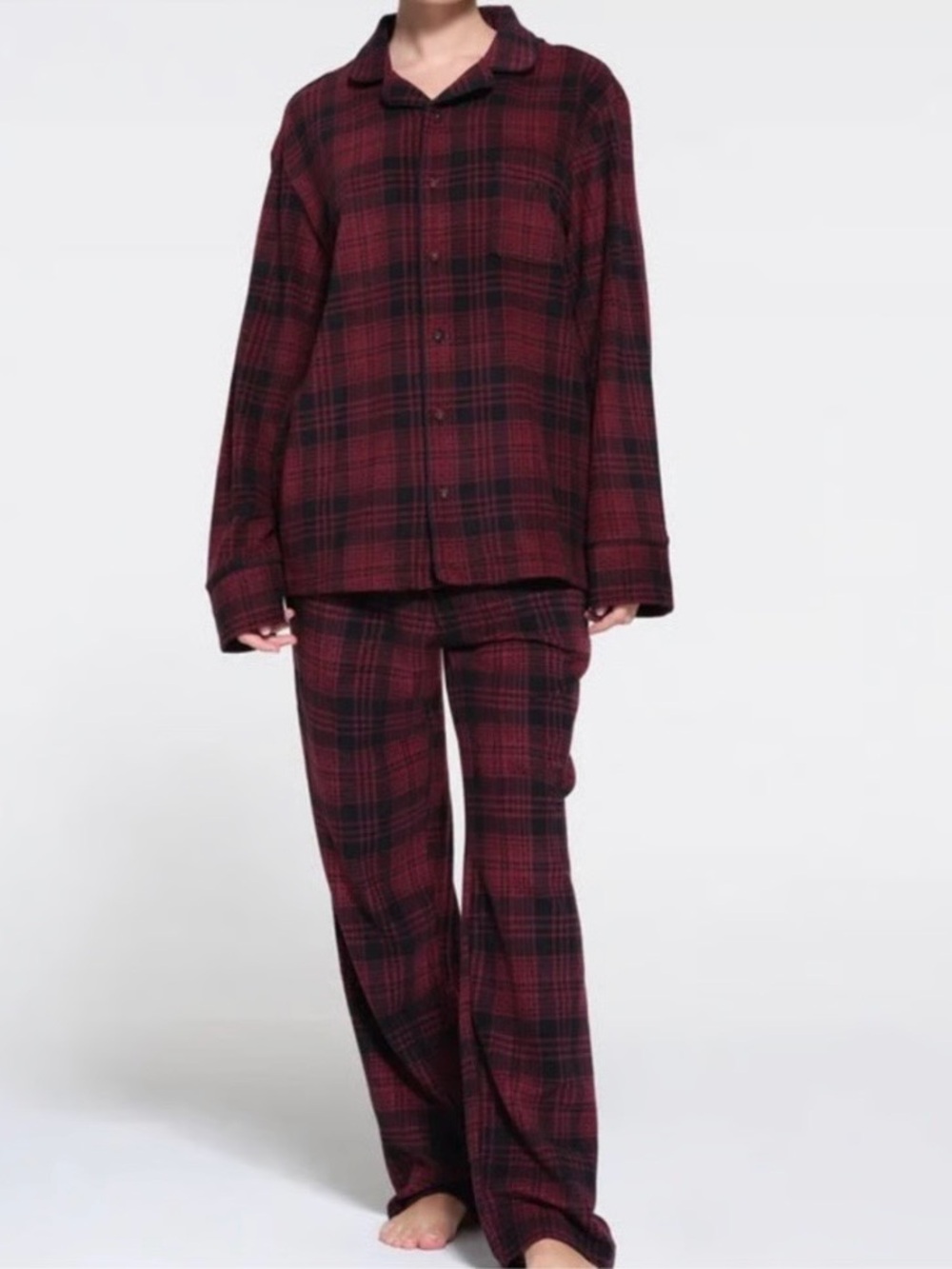 Skims Womens Mens Unisex Fleece Pajama Pajamas Set XXS